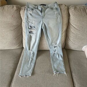 Hollister Distressed Light Blue Jeans